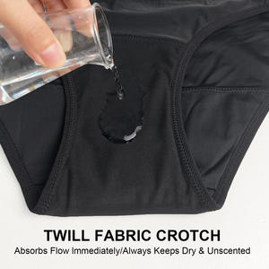 Mutande Mestruali OEM Senza PFAS, Biologiche, a Vita Media, Antibatteriche, Traspiranti, Taglie Forti, Anti-perdita per Donne e Ragazze - Product Image 4