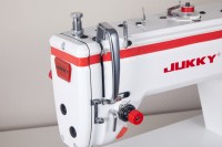 Machine à coudre industrielle à point droit à entraînement direct par ordinateur à aiguille simple JK-9809, 550W, moteur intégré, lit plat, automatique