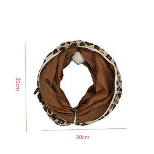 <span class=keywords><strong>3</strong></span> Milieuvriendelijke Luipaard Print Huisdier Tunnels Indoor Opvouwbare Kat Spelen Speelgoed Zacht Pluche Sport Interactief Speelgoed Voor Kleine - Product Image 5