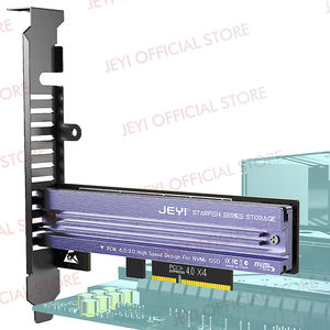 OEM Fábrica al por mayor JEYI M2 NVMe a PCIe 4,0/3,0 Adaptador Disipador de calor de aluminio 64Gbps Gen4 PCIe Tarjeta de expansión de X4-X8-X16 en stock - Product Image 6