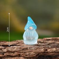 Nain de Pâques Lumineux Mignon pour Décoration de Jardinage DIY, Micro-Paysage, Petits Ornements, Accessoires de Pâques, Ensemble de Jouets DIY