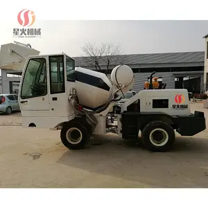 1.2m3 1.8m3 3m3 3.8m3 Self Loading Concrete Mixer Truck Mini Portable Self Loading Mobile Concrete Mixer Machine