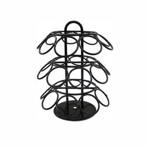 Metal Black Coffee Capsule Storage Holder for K Cup Coffee Pods Holder 27 PCS Home And Kitchen Organizer