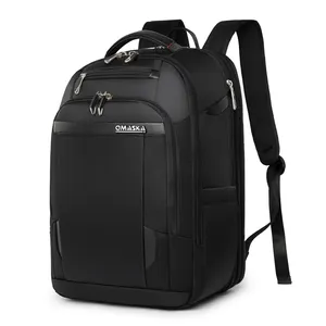 OMASKA özel su geçirmez sırt çantası dayanıklı büyük kapasiteli 17 inç dizüstü bilgisayar iş sırt çantası