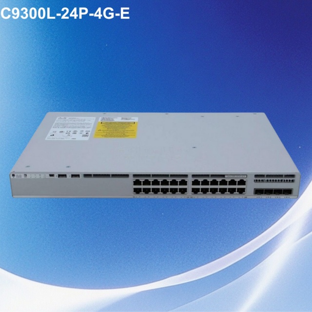 For C9300L-24P-4G-E 24-Port 10/100/1000 PoE+ Layer 3 Managed Switch with SNMP and QoS 1 Year Warranty