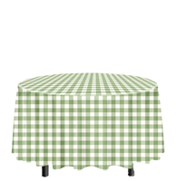 Nappe en lin brodée à la main à volants floraux – Housse jetable imperméable et anti-taches pour banquets et mariages en extérieur