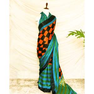 Saree en soie Gaji douce à la demande avec riche Pallu Fournisseur d'usine en gros de mode féminine - Product Image 1