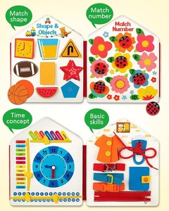 <span class=keywords><strong>Libro</strong></span> delle Attività Montessori per Bambini, Tavola Sensoriale per Sviluppo Motricità Fine, Giocattolo Educativo Prescolare per Viaggi in Auto - Product Image 3