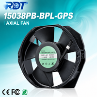 Ventilateur axial AC Tubeaxial Design à roulement à billes 15038PB-BPL-GPS, débit d'air stable, pour ventilation d'armoires industrielles, unité de remplacement AC