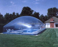 Tente transparente de structure soutenue par air gonflable pour l'ombrage imperméable de preuve de dôme d'air de couverture de piscine