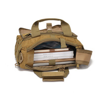 Sacs à bandoulière tactique d'extérieur avec poches Battlefield Molle Sacoche pour ordinateur portable Documents Sac à main de premiers soins