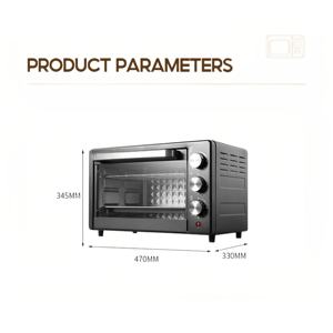 Horno Eléctrico Profesional de 25L, Horno Eléctrico de Gran Capacidad con Doble Función para Panadería y Uso Familiar - Product Image 6