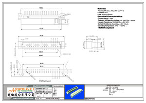 UB-PR-1X16 ขั้วต่อมาตรฐาน DIN41612 แบบเสียบลง PCB 90 °   16 พินสำหรับแบ็คเพลน PBT UL94V-0 PCB ที่ทนทาน - Product Image 2