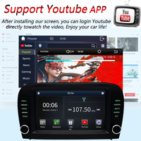 LELV Linux FMercedes Benz Sl R230 Sl350 Sl500 Sl55 Sl600 2001 Lecteur multimédia automobile Android avec GPS DSP Carplay Audio Bluetooth