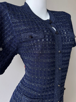 Nuevos Vestidos Casuales Bettergirl para Ramadán 2026, Estilo Francés, con Mangas Abullonadas, Cuello Redondo y Detalles Brillantes