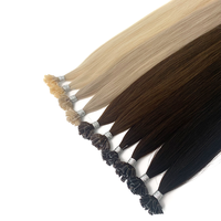 Extensions de cheveux russes vierges AMON HAIR, cuticules intactes, machine à tisser, double trame, 100g pour femmes