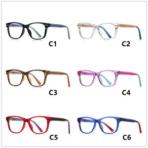 แว่นสายตาสำหรับเด็ก TR90เรย์สีฟ้าใสสีชมพูฟ้าใสแบบเสียบแขนดีไซน์ใหม่ - Product Image 6