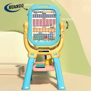 Educatief Speelgoed 2 In 1 Schilderen En Schrijven Zwart Bord Set Kinderen Cadeau Kunstenaar Speelgoed Magnetische Tekentafel Voor Kinderen - Product Image 2