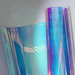 <span class=keywords><strong>Film</strong></span> décoratif auto-adhésif PET 2 mil effet arc-en-ciel moderne irisé pour vitres de bâtiment - Product Image 3