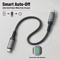 Câble USB PD 100W avec Conception Intelligente Anti-Coupure de Courant en Alliage d'Aluminium Compatible pour Ordinateur Portable, Moniteur et Téléphone Mobile