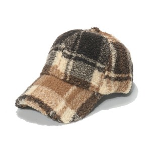 Nueva moda Otoño Invierno <span class=keywords><strong>rejilla</strong></span> gorra de béisbol mujeres hombres cálido sombrero de béisbol de lana - Product Image 3