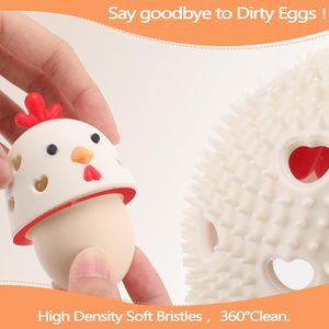 New Silicone trứng bàn chải sạch trứng máy giặt Scrubber cho trứng tươi tái sử dụng công cụ làm sạch cho gà Coop phụ kiện - Product Image 5
