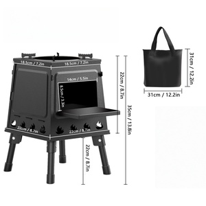 <span class=keywords><strong>Stufa</strong></span> <span class=keywords><strong>a</strong></span> <span class=keywords><strong>Legna</strong></span> Portatile Multifuel in Acciaio Inox, Piccola <span class=keywords><strong>Stufa</strong></span> Pieghevole per Campeggio - Product Image 6