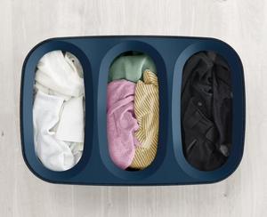 Collapsible 3 Section Large Laundry Hamper with Lid Dirty Clothes Hamper with 3 Inner Bags Laundry Basket Organizer - Product Image 2
