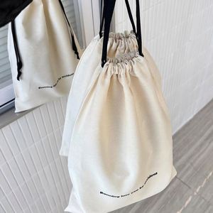 Bolsa de Algodón con Cordón de Gran Capacidad para Regalos, Ecológica, Venta al Por Mayor de Fábrica - Product Image 3