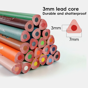 Macaron Ba Loại Vẽ Colour Bút Chì 3Mm Chì Lõi Colour Bút Chì Trường Tam Giác Bút Grip Bút Chì Bộ - Product Image 6