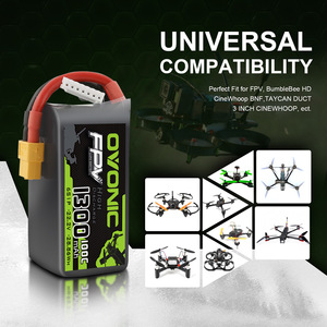 แบตเตอรี่ลิเธียมโพลิเมอร์ Ovonic 650mAh 850mAh 1000mAh 1300mAh 1550mAh 2200mAh 35C 80C 100C 3S 4S 6S 11.1V 14.8V 22.2V สำหรับโดรนแข่ง FPV - Product Image 2