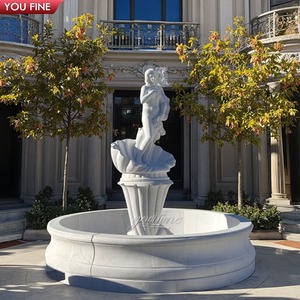 Fontana d'Acqua in Marmo Naturale Personalizzata con Statua di Aquila, Prodotto <span class=keywords><strong>per</strong></span> <span class=keywords><strong>Giardino</strong></span>, Stile Arabia Saudita - Product Image 6
