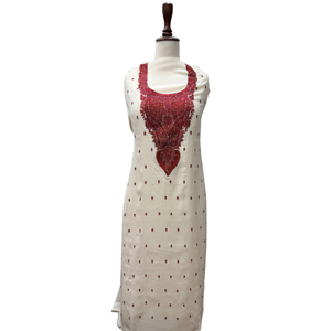 Traje de 3 Piezas Bordado para Mujer, con Bordado a Máquina, Tela Suave y Ligera, Diseño de Color Personalizado, Fabricante OEM ODM de Marca Privada - Product Image 5