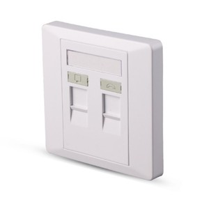 Flame-Retardant Dual Port Panel: High Temperature Resistant, Telecom <strong>Use</strong> - Product Image 1