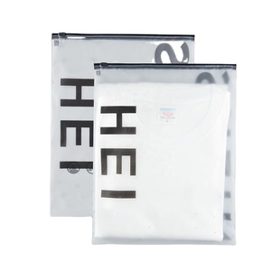 Thân thiện với môi rõ ràng PE Ziplock bao bì Túi EVA PVC nhựa dây kéo bù đắp in ấn cho đồ lót đồ bơi Frosted quần áo - Product Image 1