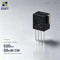 Diodes laser 520 nm de haute qualité, 50 mW, vertes, emballage plastique SHARP, stock original, pour la détection de profondeur 3D