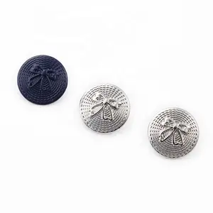 Wholesales Price Plating Zinc Alloy Round Metal Button Custom Embossed Logo Fastener for Overcoat