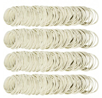 50/100/300/500 pièces blanc élastique papier factures Dollars argent élastique extensible bandes taille 38mm 1.49 pouces retour à l'école