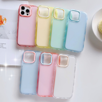 Coque de téléphone effet gelée ondulée colorée effet miroir pour iPhone 18 Pro, 17, 16, 15, 14, 13, 12, 11, Pro Plus – Coque 2-en-1 en acrylique anti-chute