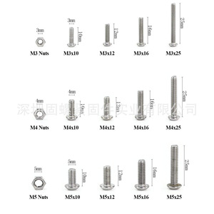 Stainless Steel Button Head Hex Socket Cap Screws Nuts <b>Kit</b> 540pcs M3 M4 M5 Assorted Sizes For <b>DIY</b> Repair - Product Image 5