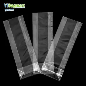 Block Bottom Cellophane Bags Clear Printed Gusseted With Paper Insert Gusset Treat Bags Gusseted Block Bottom Cellophane Bag