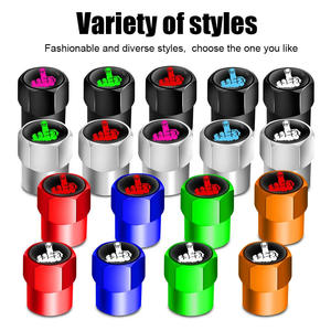 Logotipo personalizado Accesorio <span class=keywords><strong>exterior</strong></span> Aleación de aluminio Tapa de válvula de neumático de coche Cubierta antipolvo American Standard Cars Motocicletas Bicicletas QY - Product Image 2