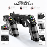 Manette de jeu sans fil avec éclairage RGB, manette de jeu ergonomique pour Nintendo Switch / PC / Android / IOS, jeux de tir FPS