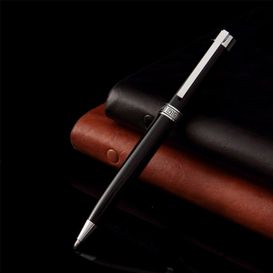 NMFT-019 Heavy Classic Black Metal Twist Ball <b>Pen</b> With OEM Logo Promotional Gift for gifts and promotion - Product Image 3
