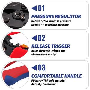 Kit d'outils de sertissage pour bornes Dupont <span class=keywords><strong>JST</strong></span> MOLEX, pinces à bec long en acier, embouts pré-isolés en plastique moulé, pour applications solaires, coaxiales, métriques, OEM - Product Image 5