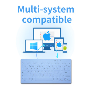 HengYu 78-Key Silent Three Mode Waterproof Membrane Wireless Portable <b>USB</b> Type-C <b>Keyboard</b> New - Product Image 4