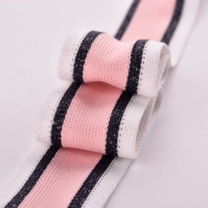 Bán buôn thiết kế mới 65% rayon 35% nylon sườn Vải Jacquard web cho quần áo thời trang - Product Image 5