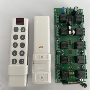 สวิตช์รับสัญญาณไร้สาย RF 10 ช่อง DC12V 315/433MHz ระยะไกล 100 ม. แบบติดตั้งถาวร สำหรับควบคุมระบบอัตโนมัติภายในบ้าน - Product Image 3