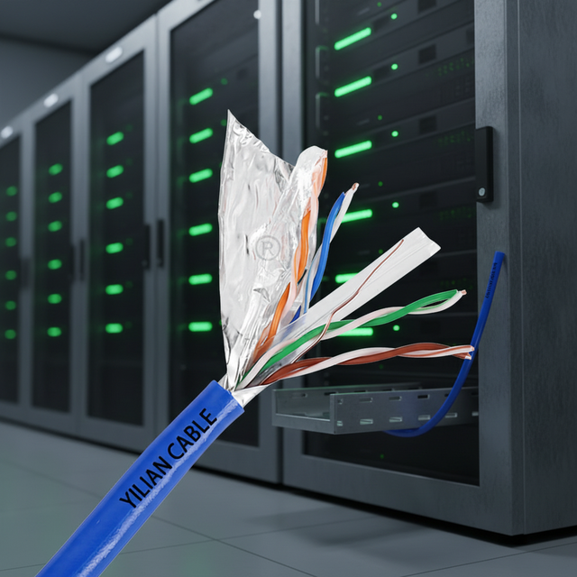 OEM Indoor Cat6 FTP Network Ethernet LAN Cable with PVC LSZH Jacket 305m Length Solid Conductor CE/ROHS/ISO9001 Certified
