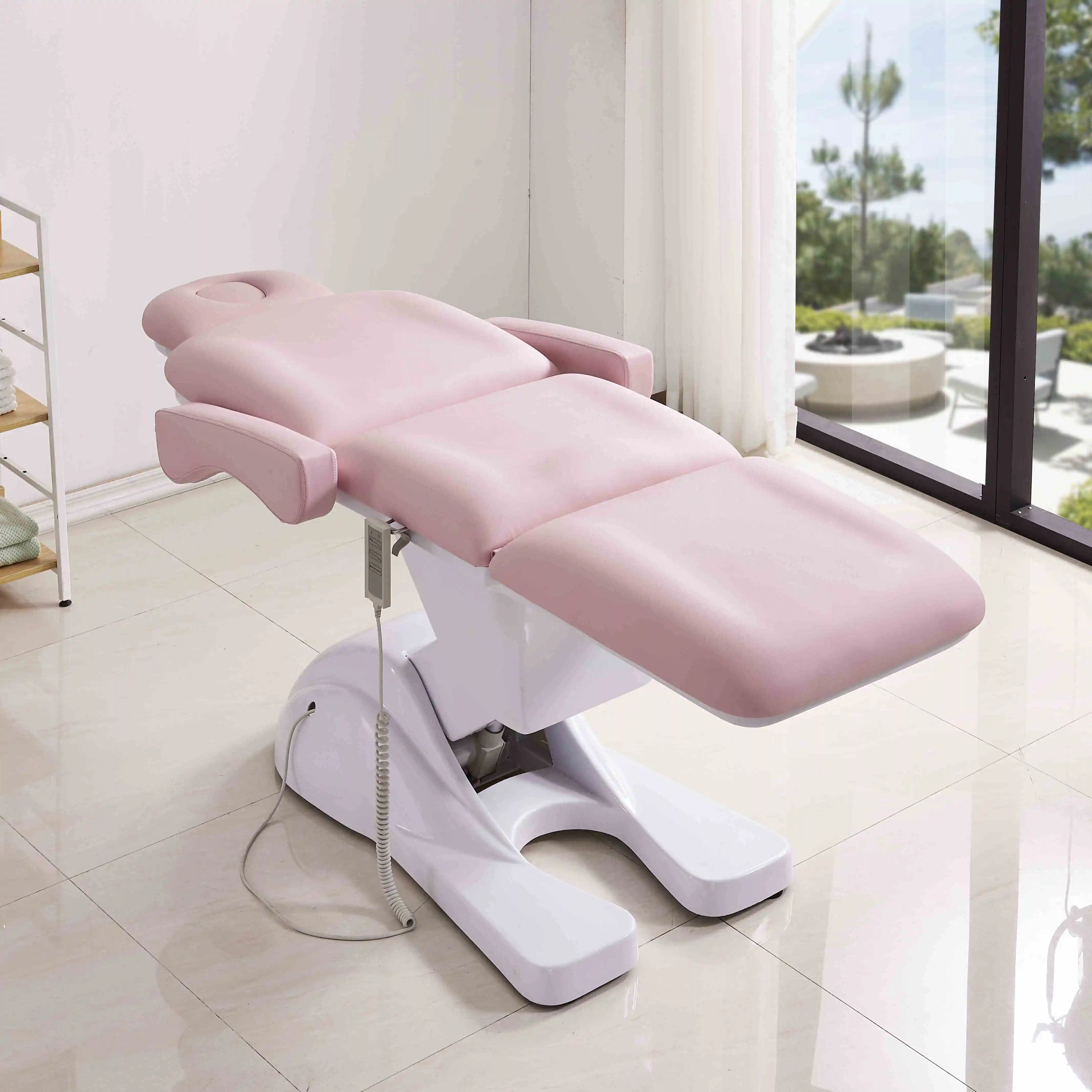 Lit de beauté de salon lit cosmétique de beauté de luxe pour le visage rose équipement de salon de coiffure chaise de meubles de beauté canapé meubles pour salon